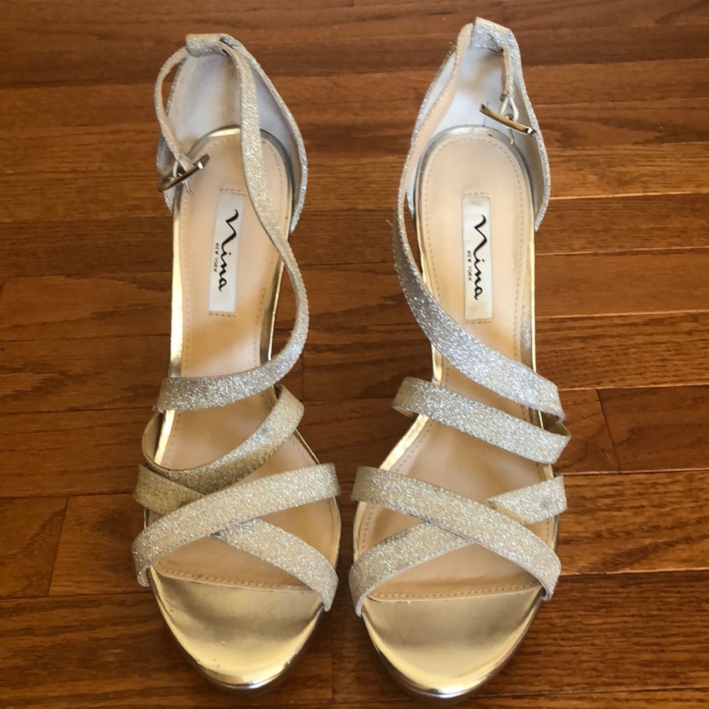 Nina New York Silver Heels!!